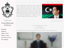 Tablet Screenshot of mohammedelsenussi.org